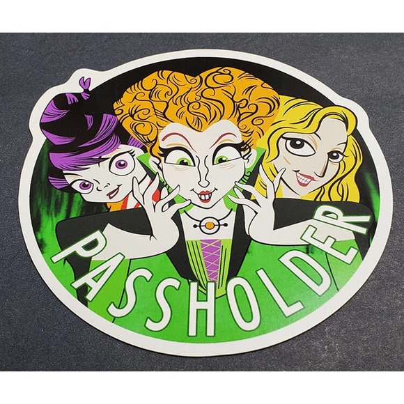 Hocus Pocus 2 Inspired Sanderson Sisters AP Annual Passholder Car Magnet - Picture 2 of 2